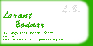 lorant bodnar business card